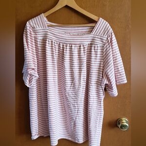 Croft and Barrow square neck top